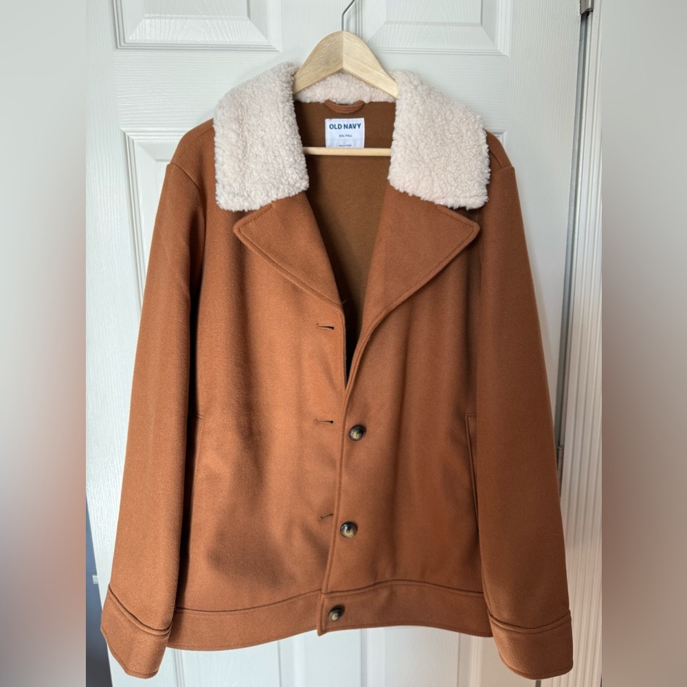 Old Navy | Sherpa Trim Coat | NWT